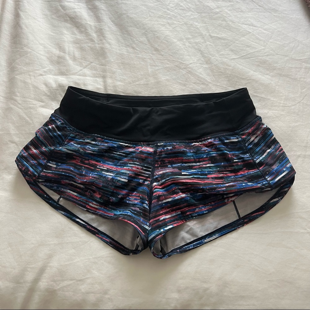 Lululemon multicolored speedy shorts